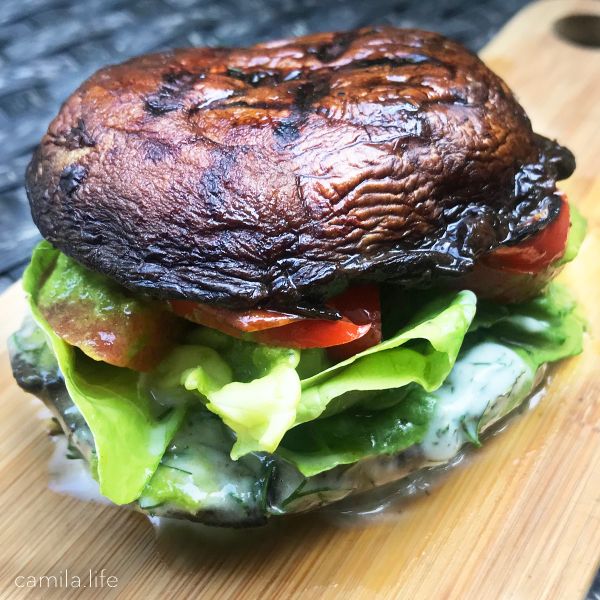 Shroom Burger LOVE - Vegan Recipe on camila.life