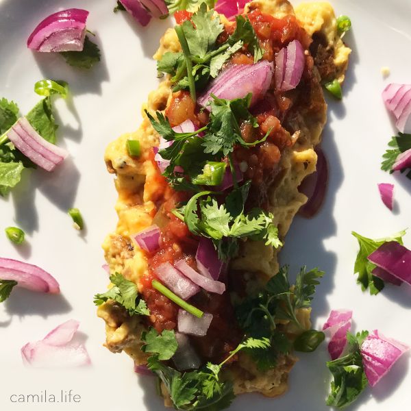 Cajun Scrambled LOVE - Vegan Recipe on camila.life