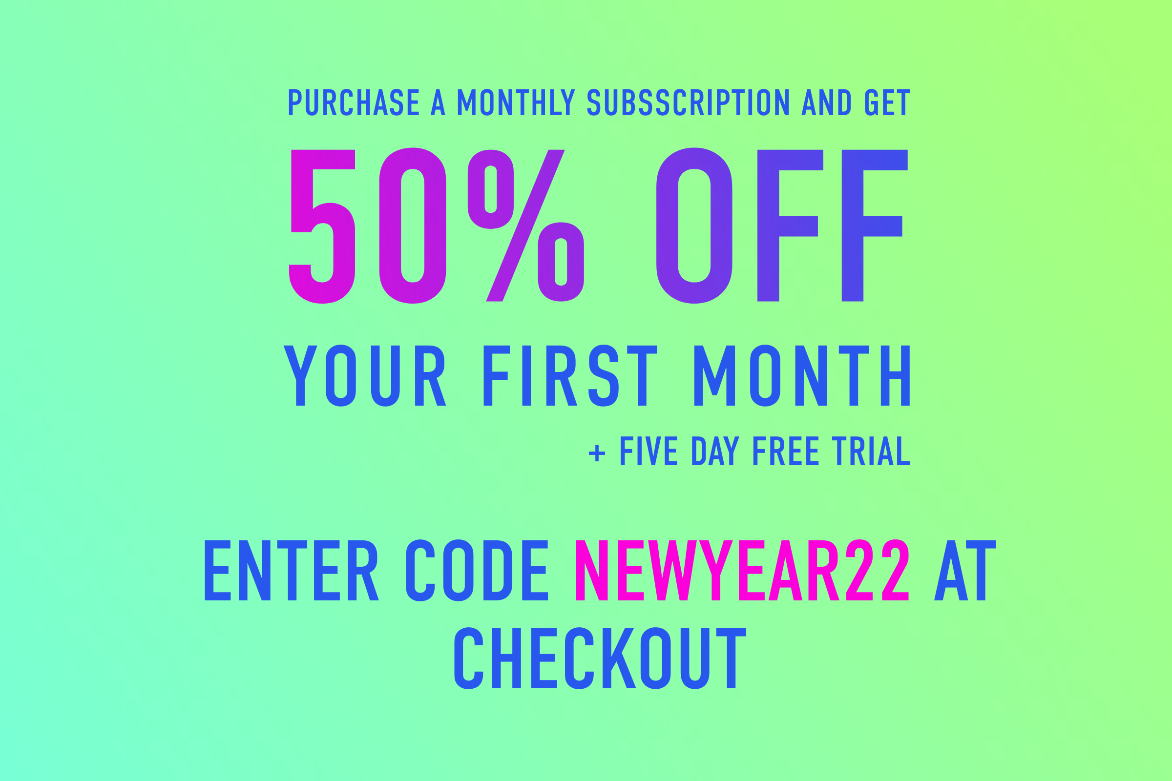 Camil December Promo - 50% Off First
      Month