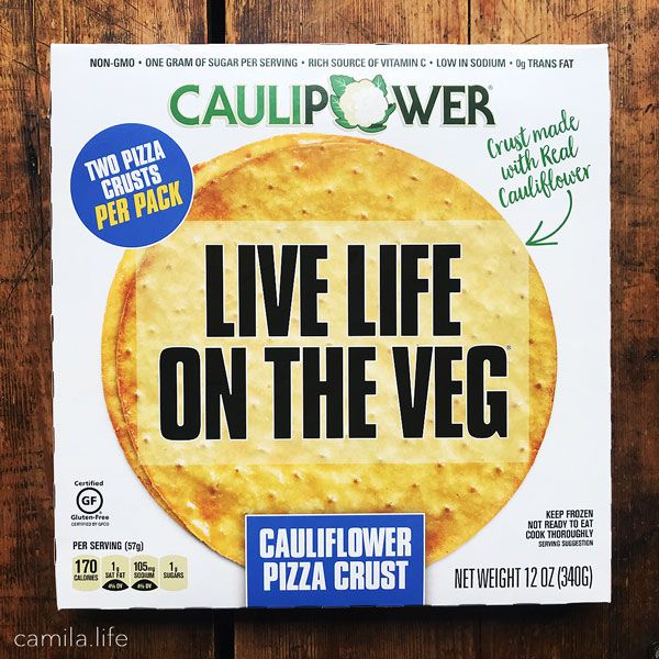 Cauliflower Pizza Crust - Vegan Ingredient on camila.life