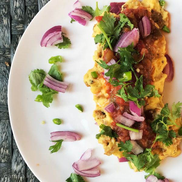Cajun Scrambled LOVE - Vegan Recipe on camila.life